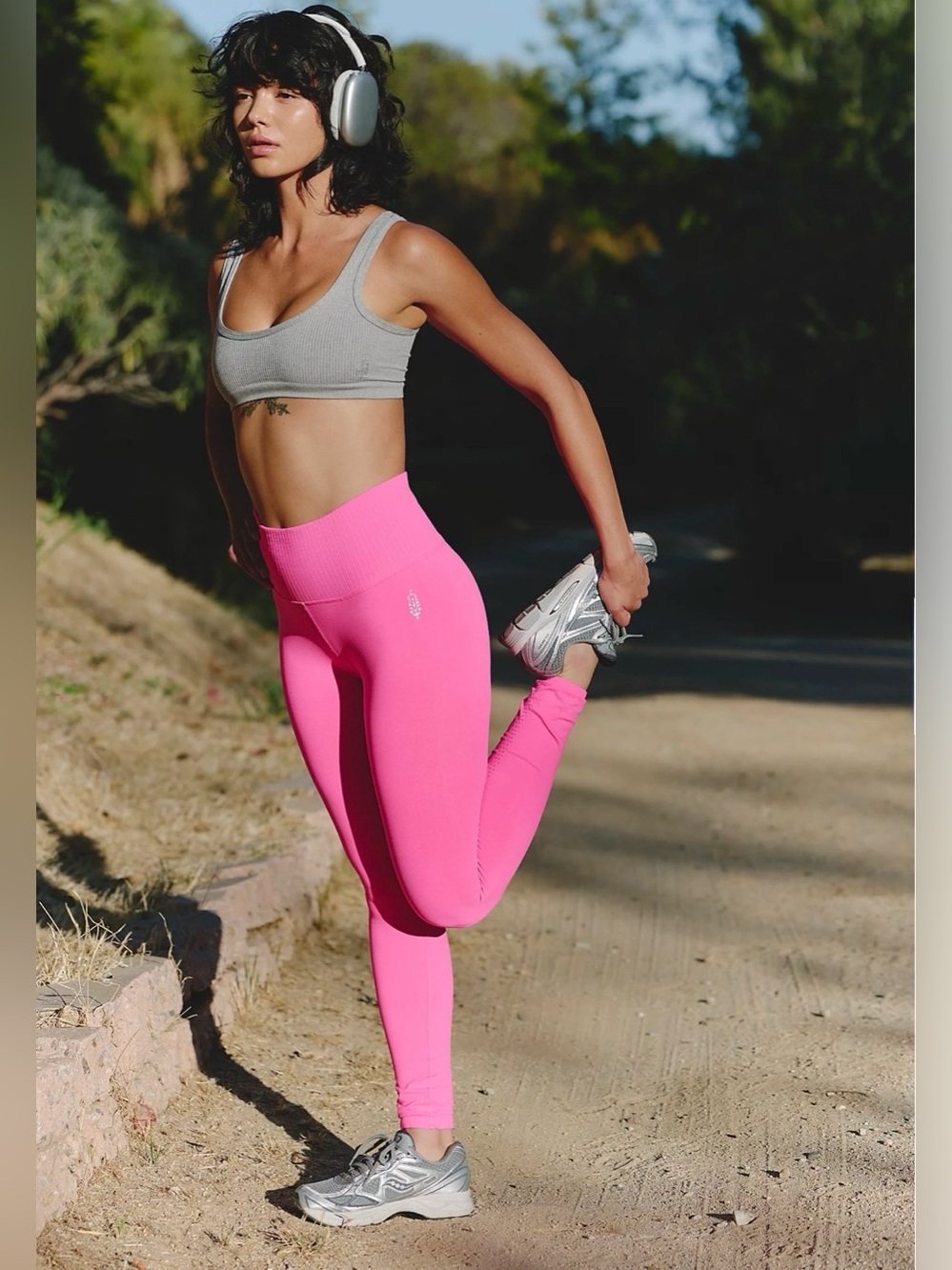 Free People Good Karma High-Rise 7/8 Length Leggings Hot pink✨